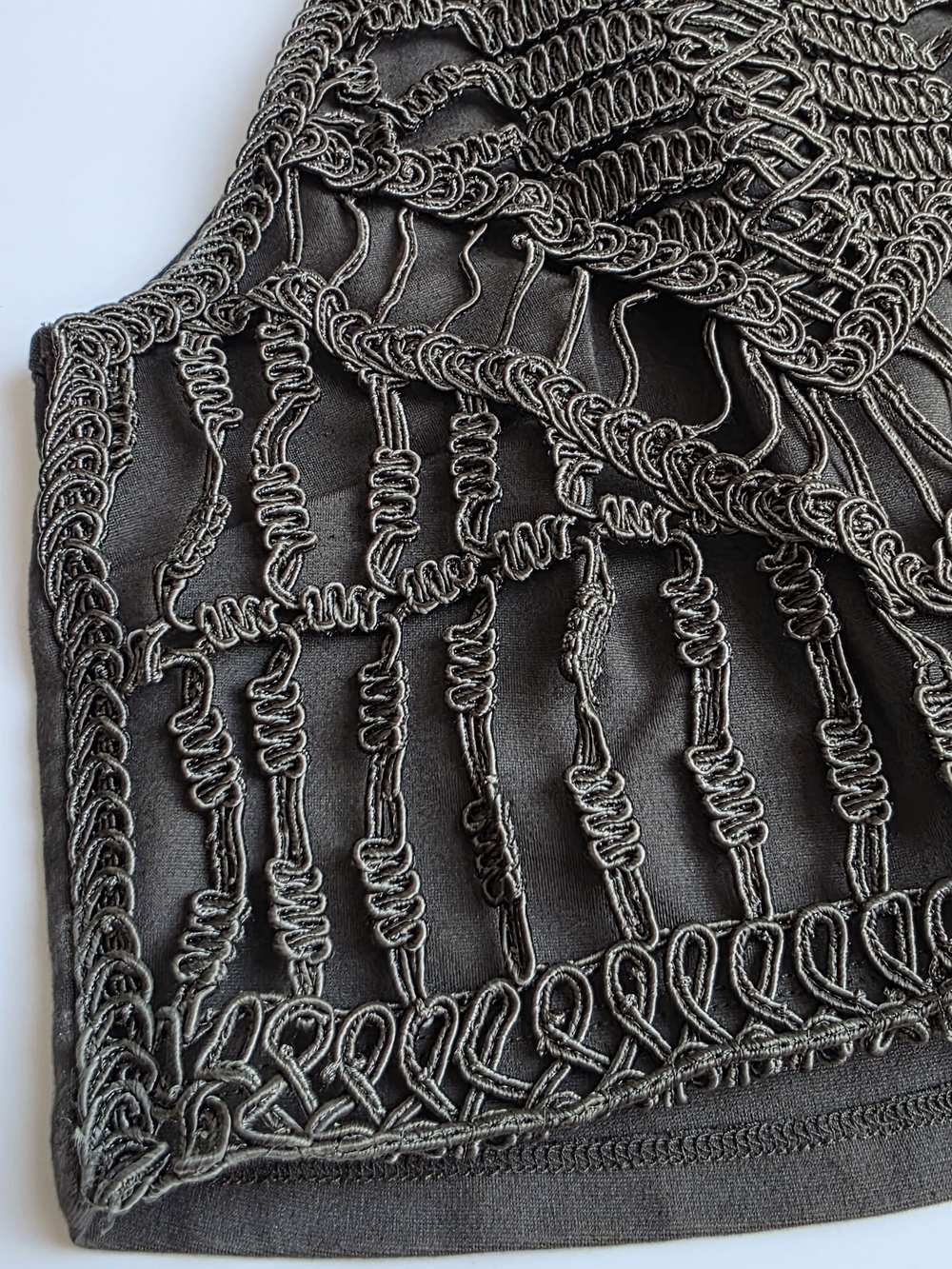H&M Black Macramé Crop Top - Women - Picture 2 of 4